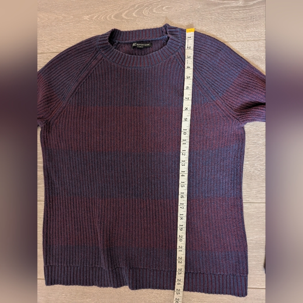 INC International Concepts Men's Crewneck Sweater - Blue and Purple - Picture 4 of 6